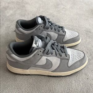 Nike Gray Suede & Leather Low-Top Sneakers